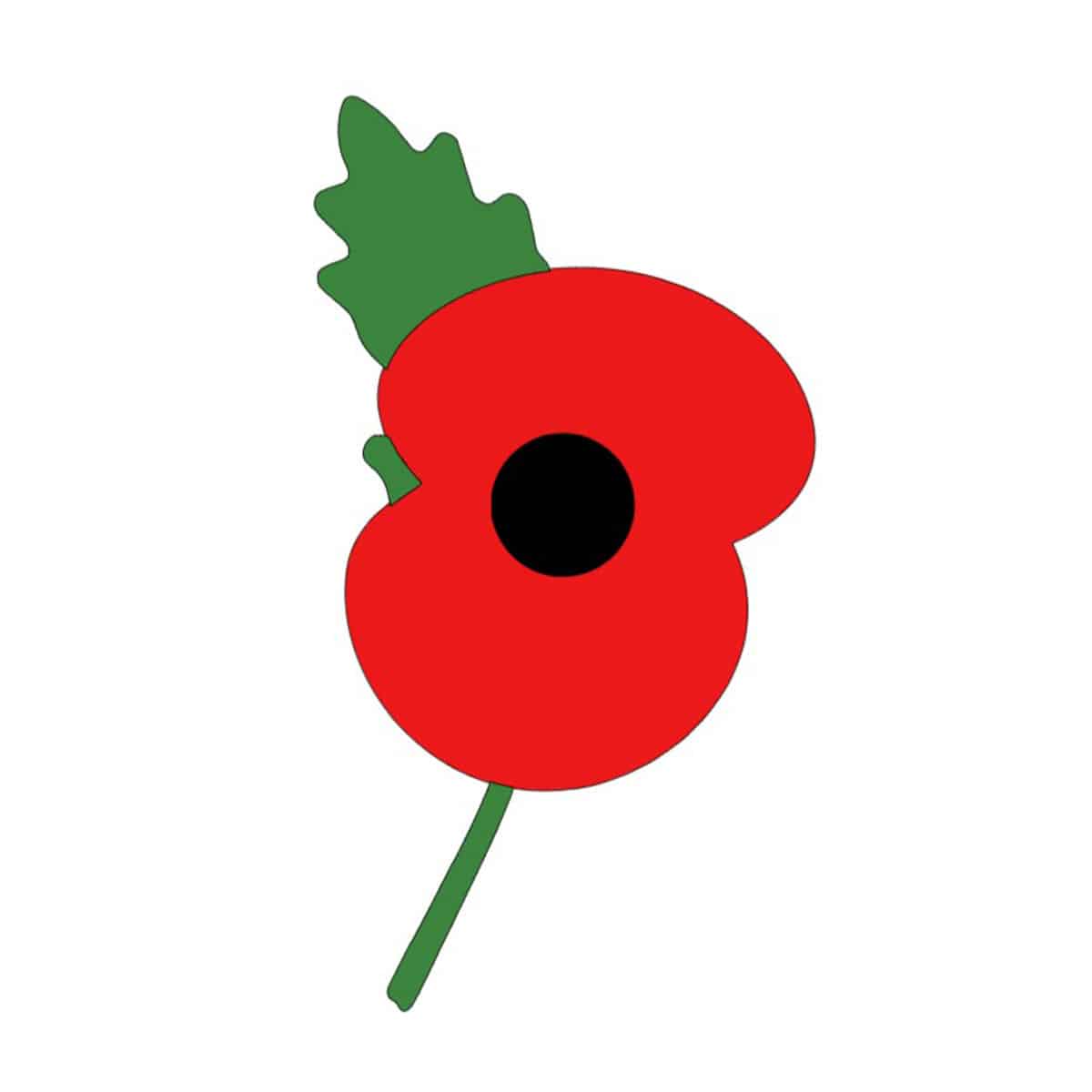 English Poppy Sticker - Remembrance Day - Lindsay Loves
