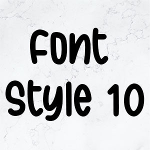 Font Style 10