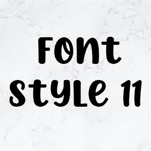 Font Style 11