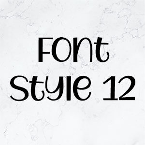 Font Style 12