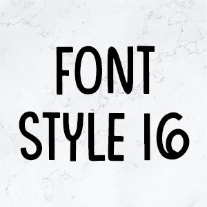 Font Style 16