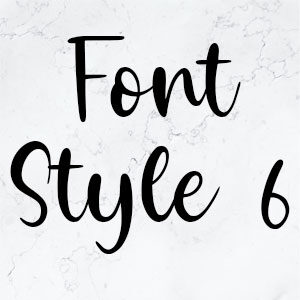 Font Style 6