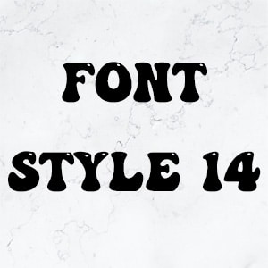 Font Style 14
